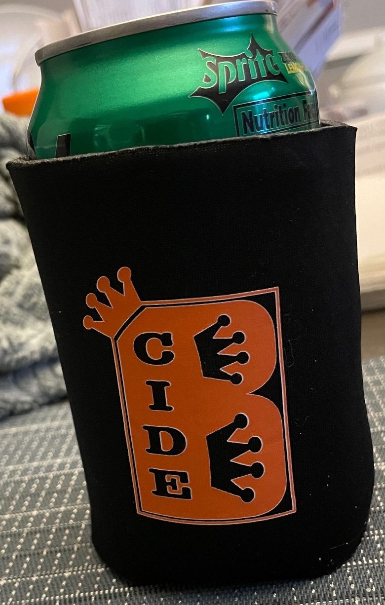 B-Cide Logo Koozie (Black & Orange) - Image 2