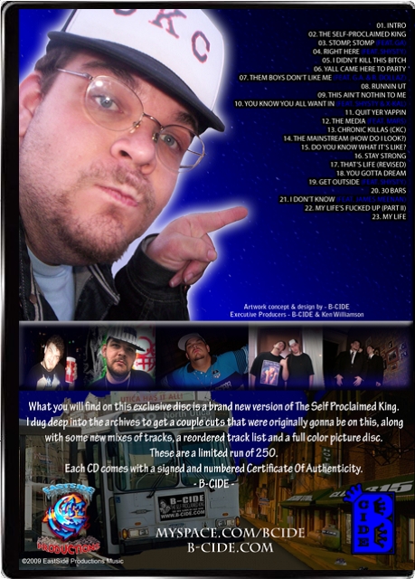 B-Cide – The Self-Proclaimed King (Collector’s Edition) (CD) - Image 2