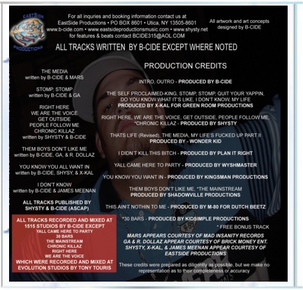 B-Cide – The Self-Proclaimed King (CD) - Image 3