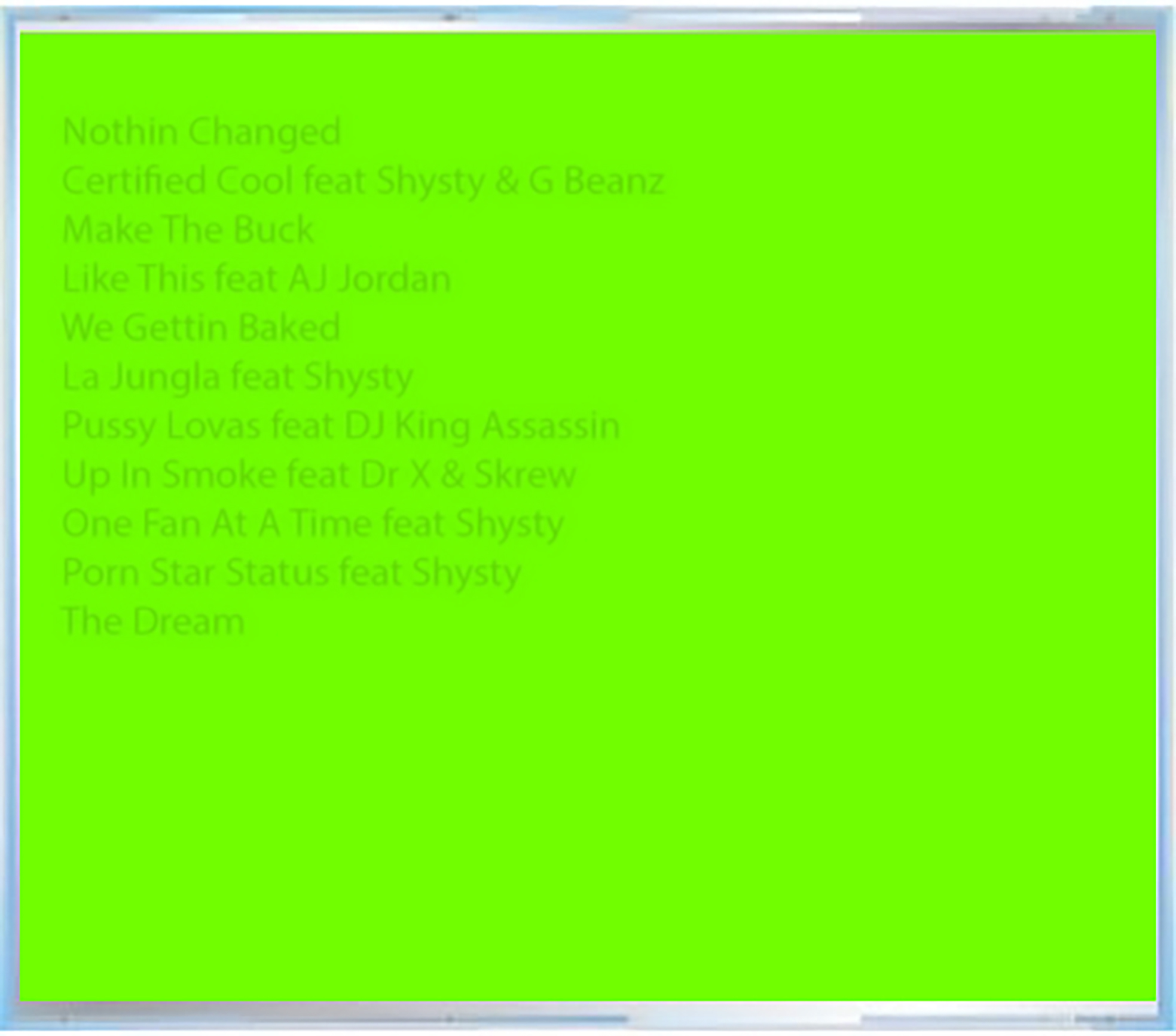 B-Cide – The Green Album (CD) - Image 2