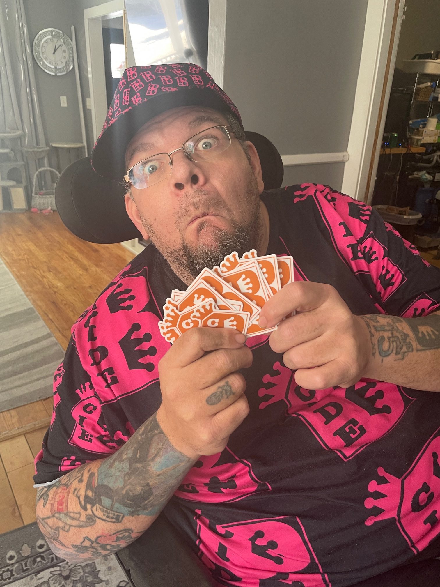 B-Cide Orange Logo Sticker Pack (10 Stickers – MS Awareness Edition) - Image 2