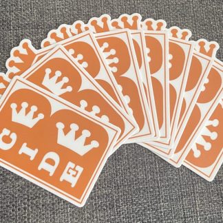 B-Cide Orange Logo Sticker Pack (10 Stickers – MS Awareness Edition)