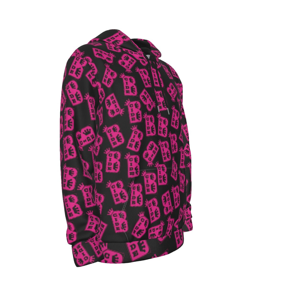 The Official B-Cide Livestream Hoodie – Pink - Image 3